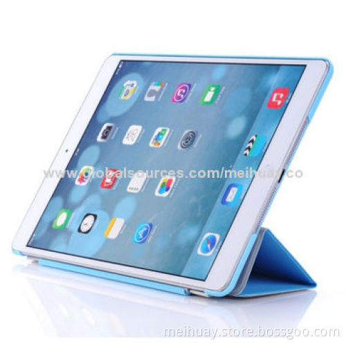 Leather Case for iPad Air/iPad 5, with Three Folds